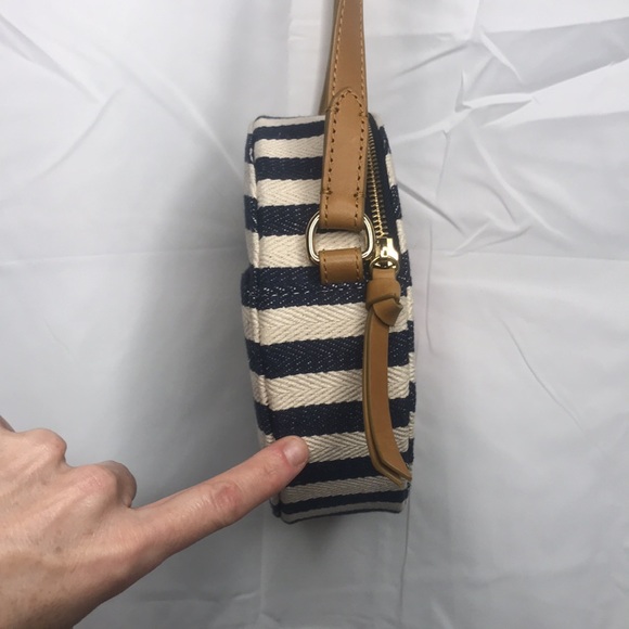 Chico’s Spring Circle Box Floral Stripe Purse with Card Slots - Picture 5 of 15